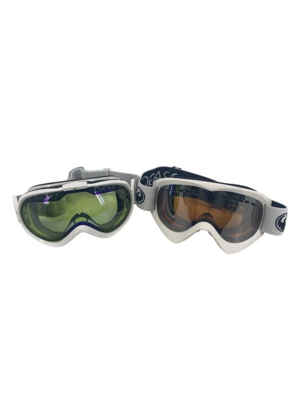 Anon Goggles And Dragon DX White With Amber Lens Ski Snowboard Goggles Set Of 2